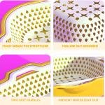 Limitless Small Double-Layer Draining Basket, Stackable Soaking & Draining Solution for Fresh Fruits and Veggies, Effortless Washing, Easy to Clean